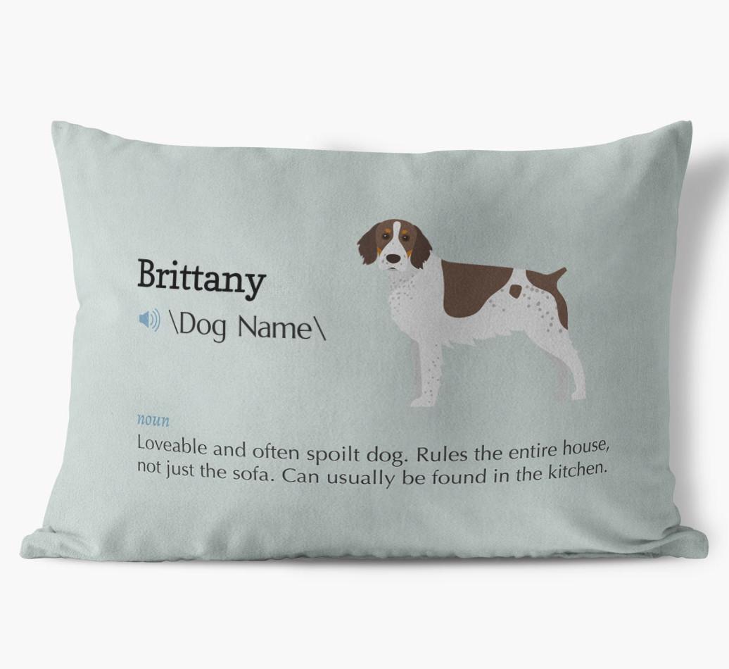 Definition: Personalized {breedFullName} Soft Touch Pillow
