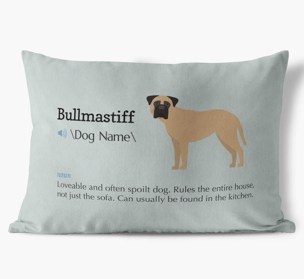 Definition: Personalized {breedFullName} Soft Touch Pillow
