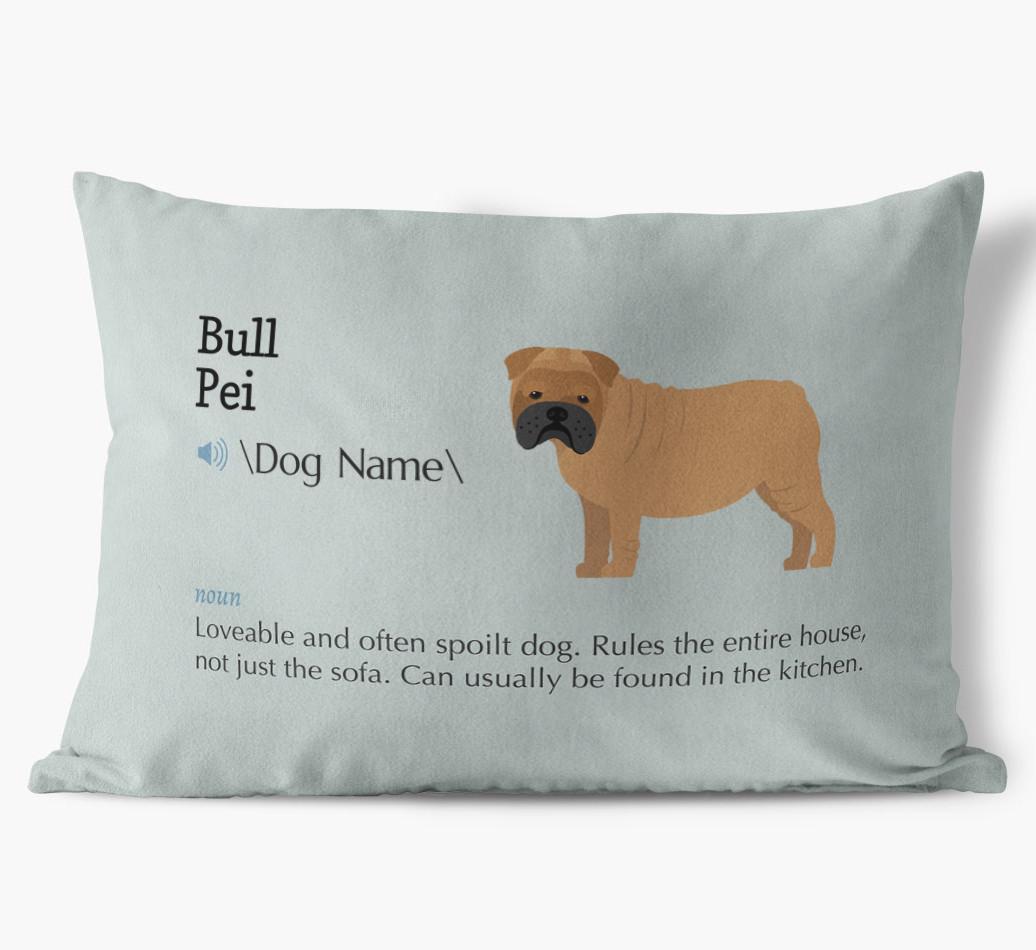 Definition: Personalized {breedFullName} Soft Touch Pillow