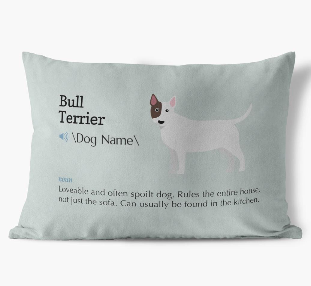 Definition: Personalized {breedFullName} Soft Touch Pillow