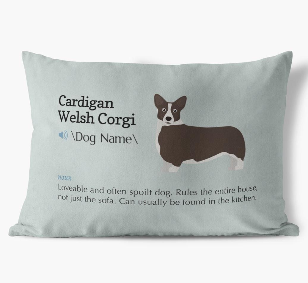 Definition: Personalized {breedFullName} Soft Touch Pillow