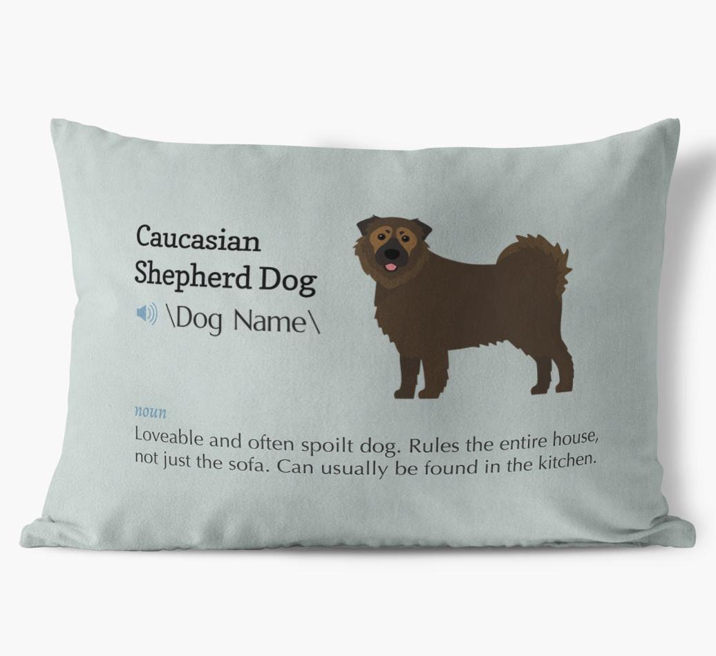 Definition: Personalized {breedFullName} Soft Touch Pillow