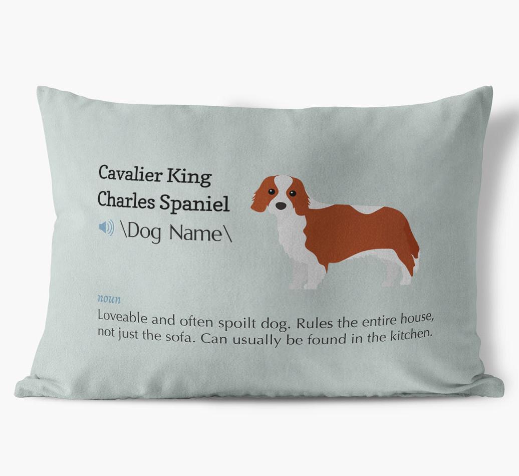 Definition: Personalized {breedFullName} Soft Touch Pillow