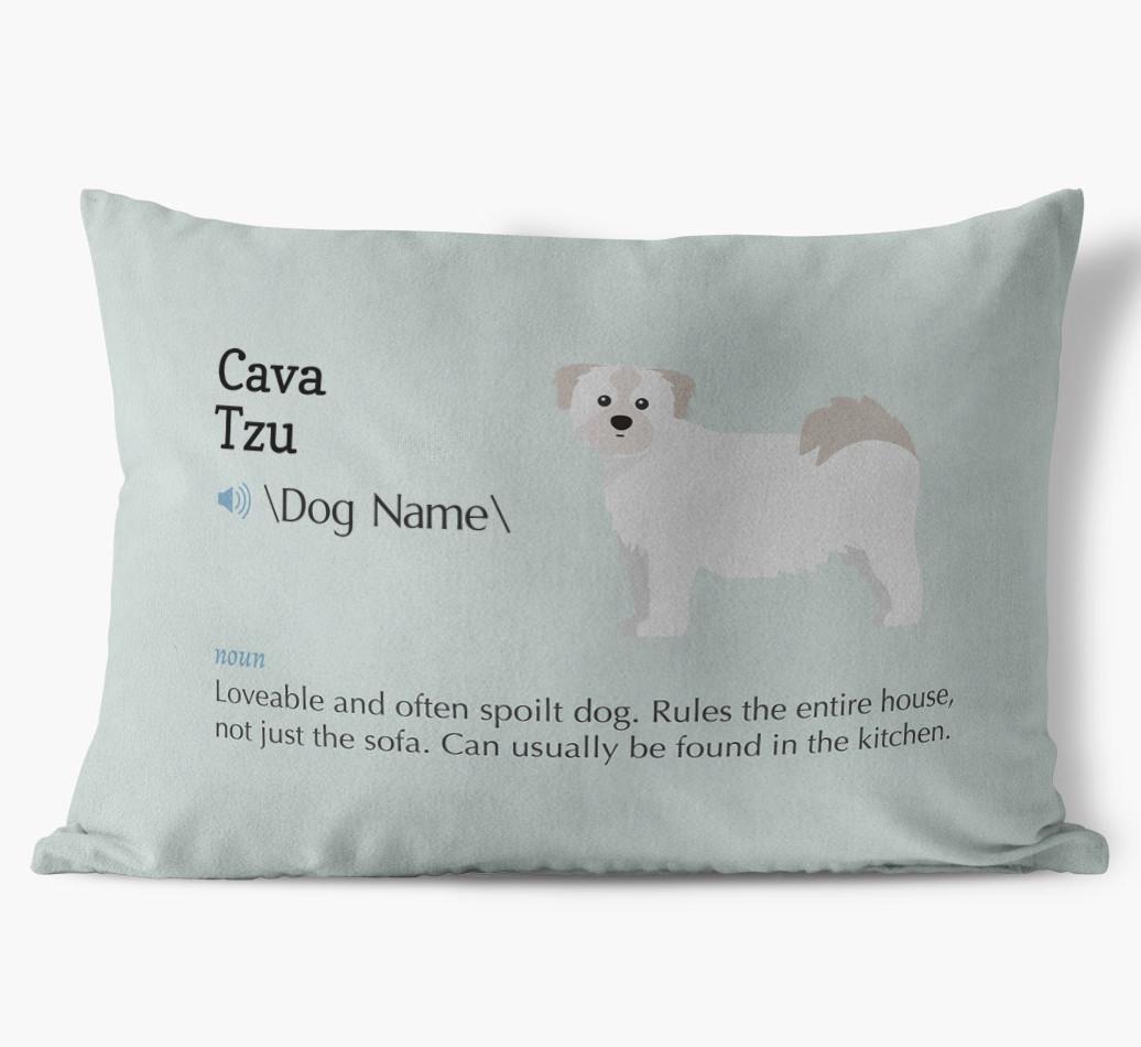 Definition: Personalized {breedFullName} Soft Touch Pillow