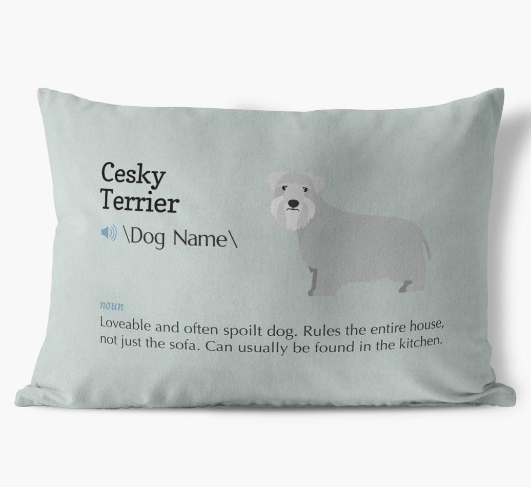 Definition: Personalized {breedFullName} Soft Touch Pillow