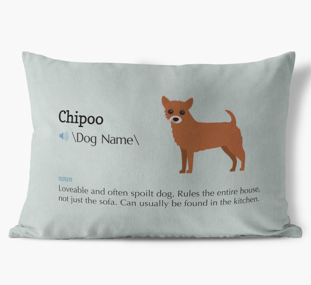 Definition: Personalized {breedFullName} Soft Touch Pillow