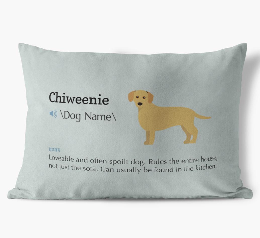 Definition: Personalized {breedFullName} Soft Touch Pillow