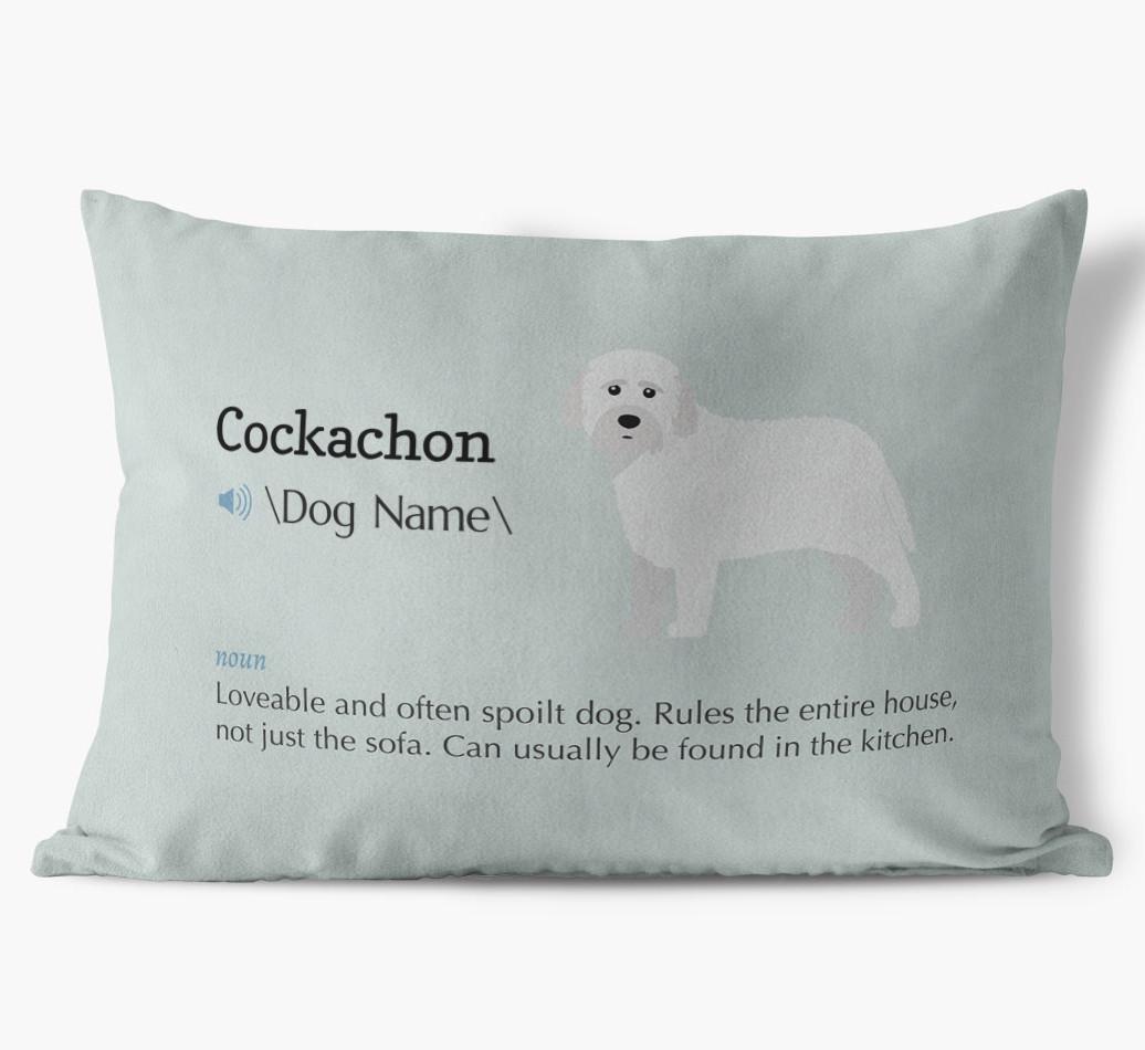 Definition: Personalized {breedFullName} Soft Touch Pillow