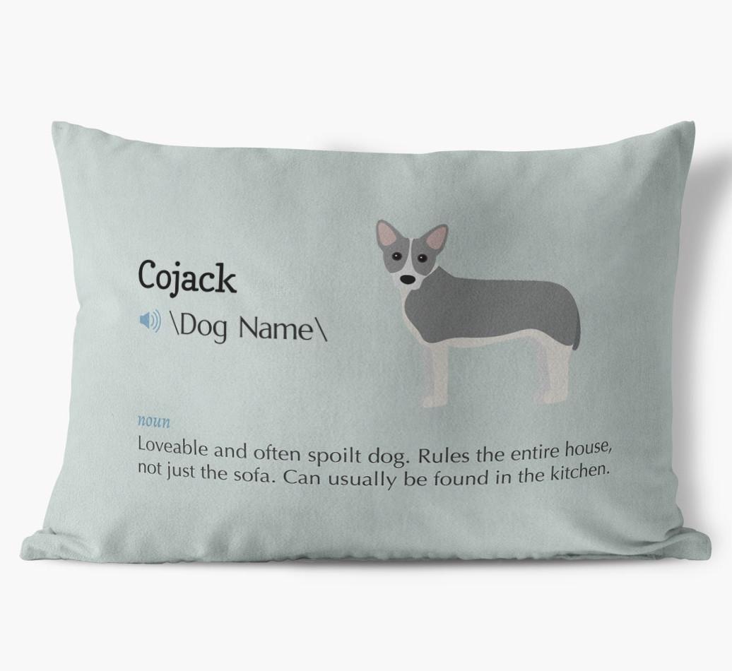 Definition: Personalized {breedFullName} Soft Touch Pillow