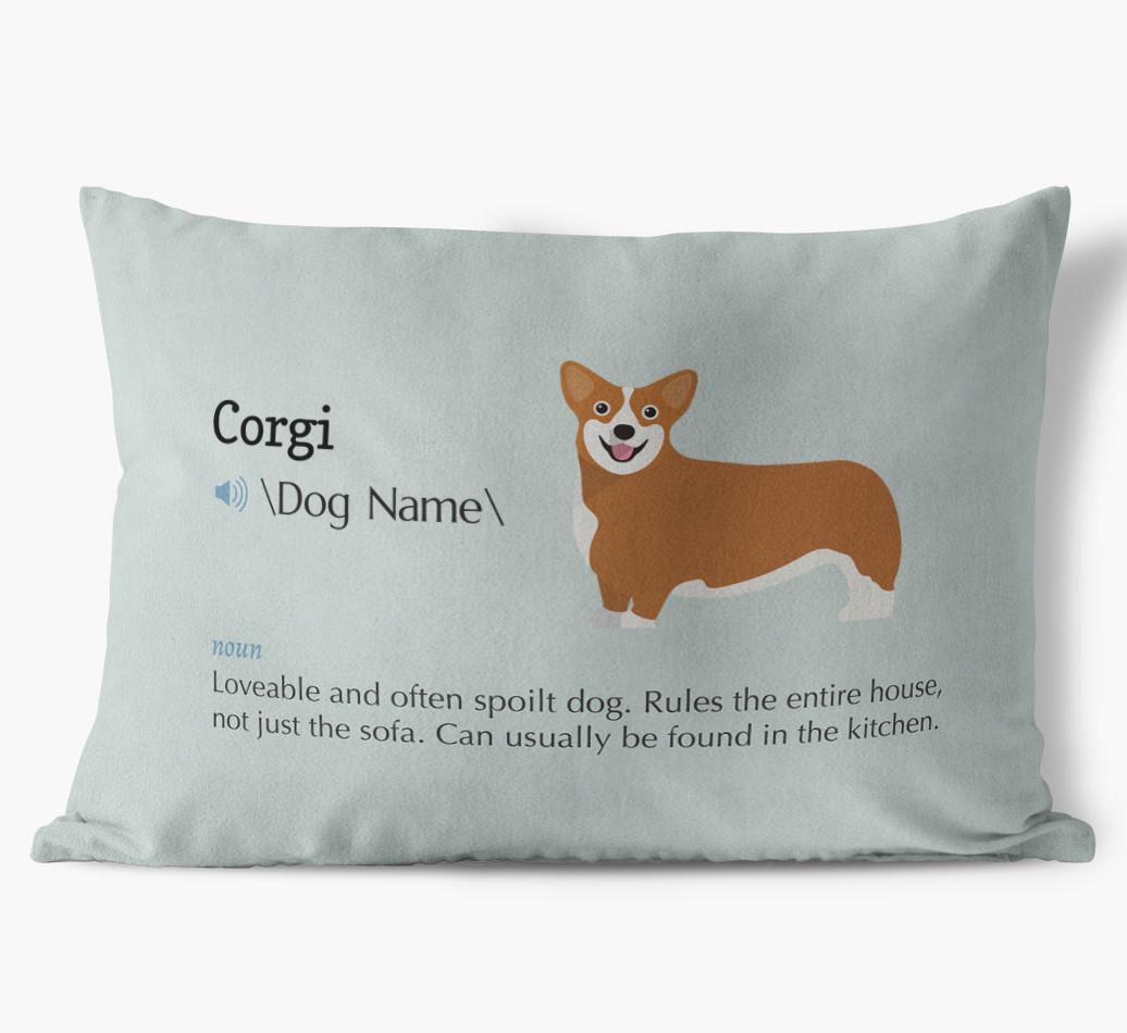 Definition: Personalized {breedFullName} Soft Touch Pillow