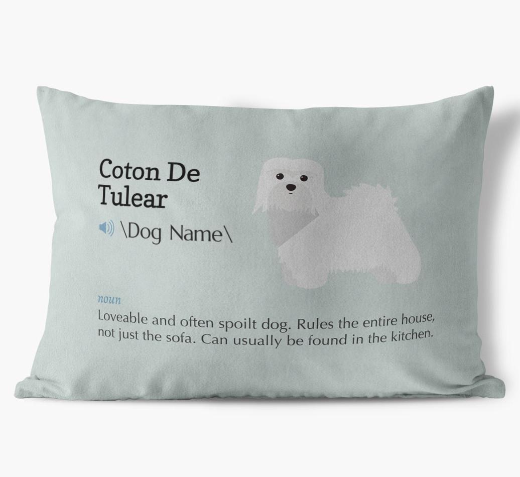 Definition: Personalized {breedFullName} Soft Touch Pillow