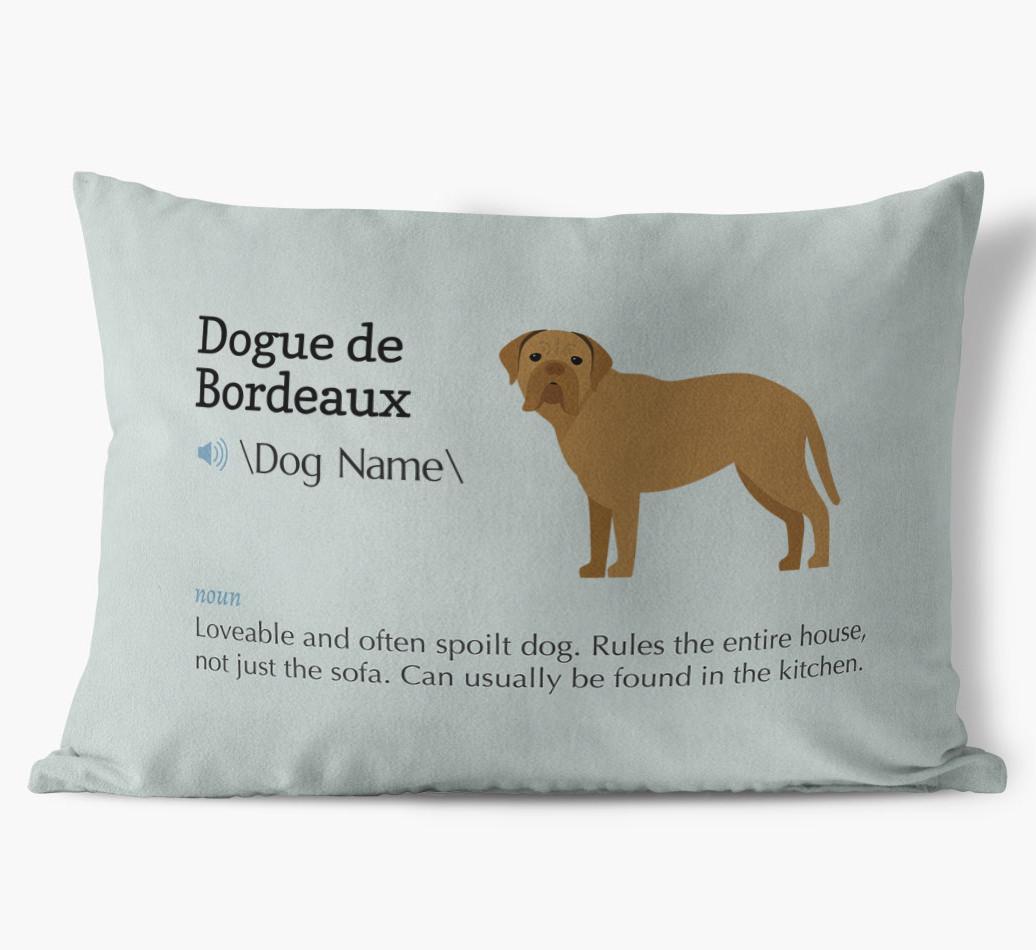 Definition: Personalized {breedFullName} Soft Touch Pillow