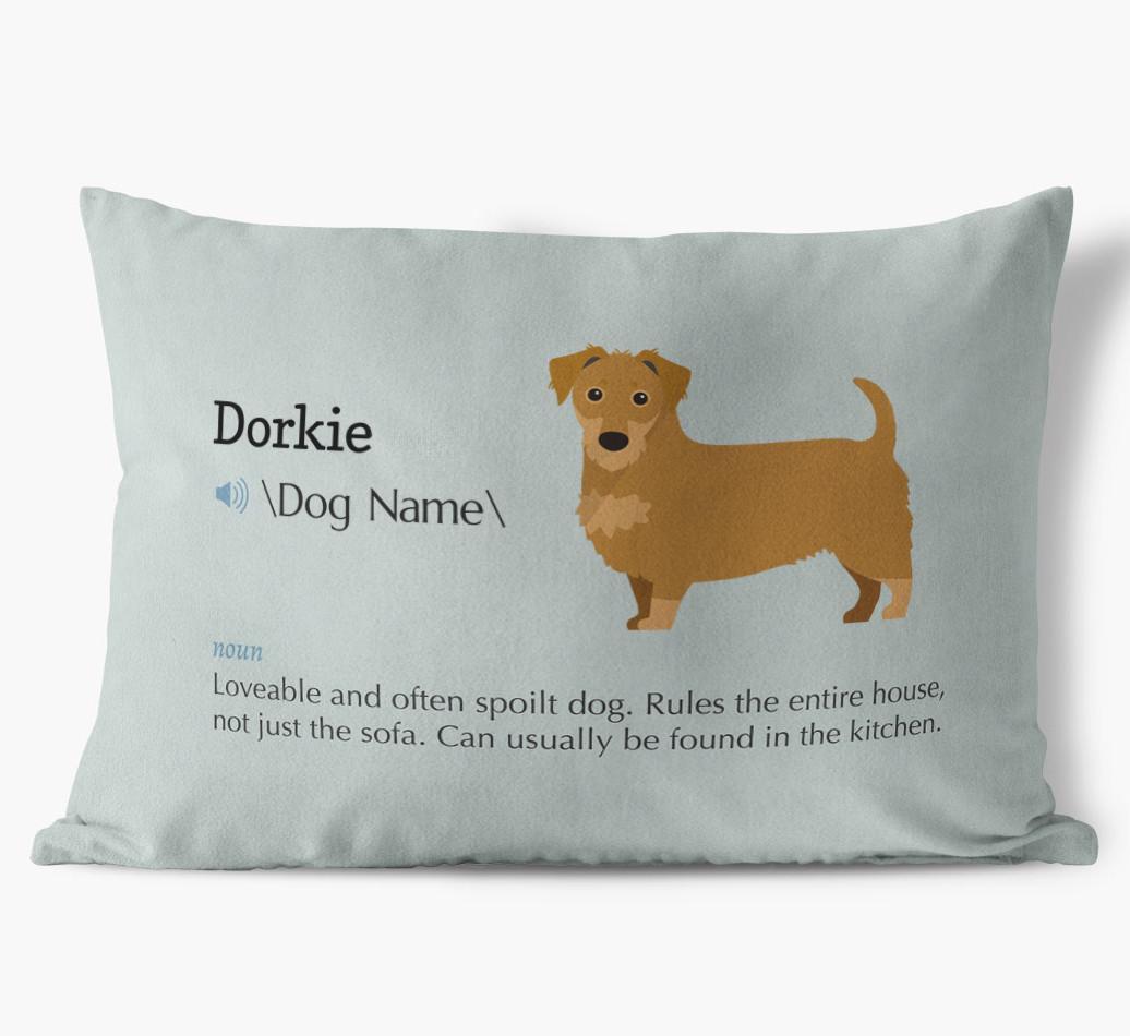 Definition: Personalized {breedFullName} Soft Touch Pillow