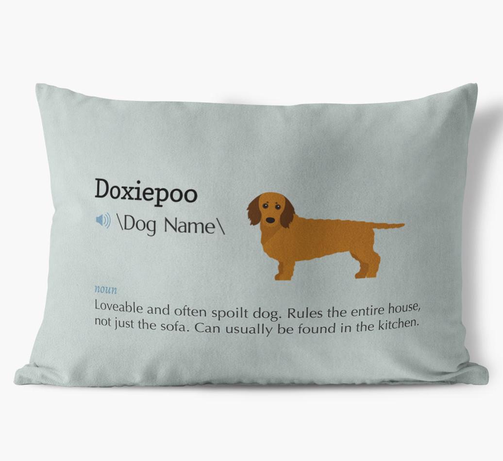 Definition: Personalized {breedFullName} Soft Touch Pillow