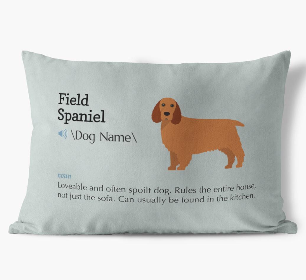 Definition: Personalized {breedFullName} Soft Touch Pillow