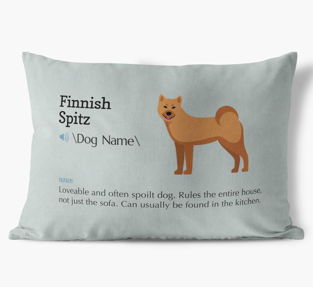 Definition: Personalized {breedFullName} Soft Touch Pillow