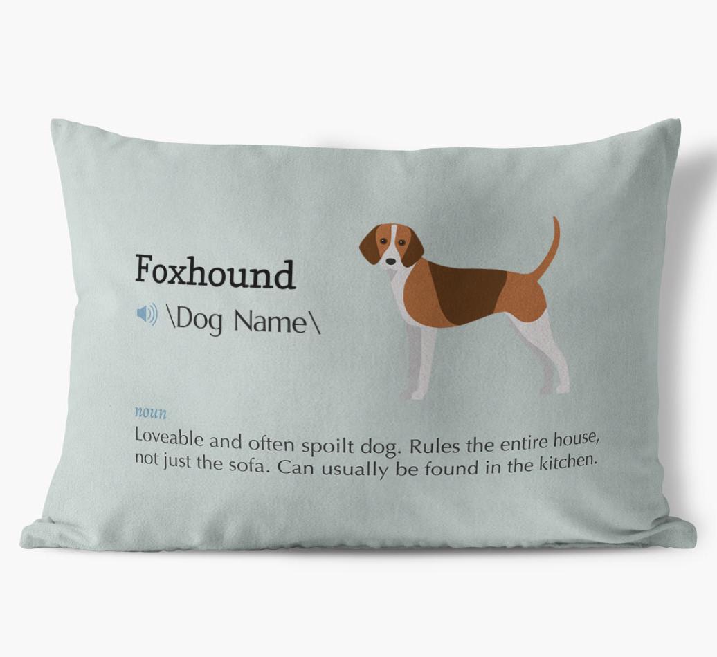 Definition: Personalized {breedFullName} Soft Touch Pillow
