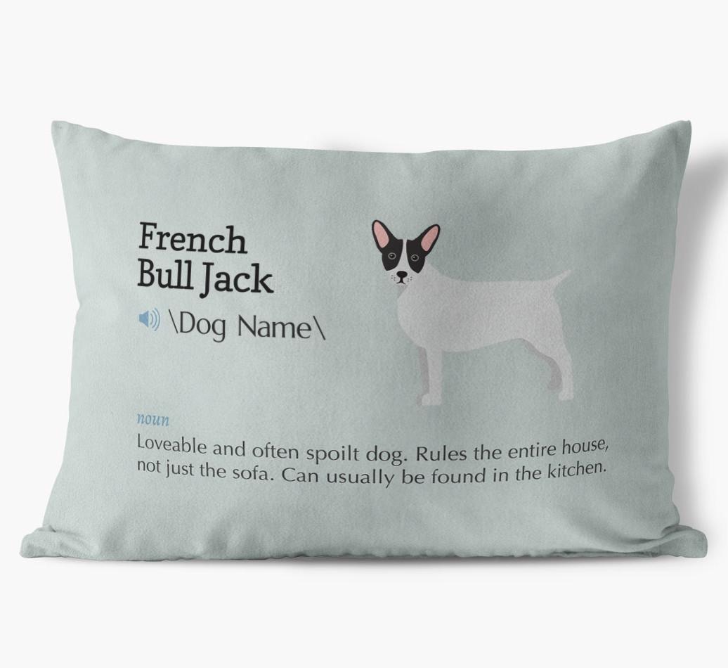 Definition: Personalized {breedFullName} Soft Touch Pillow