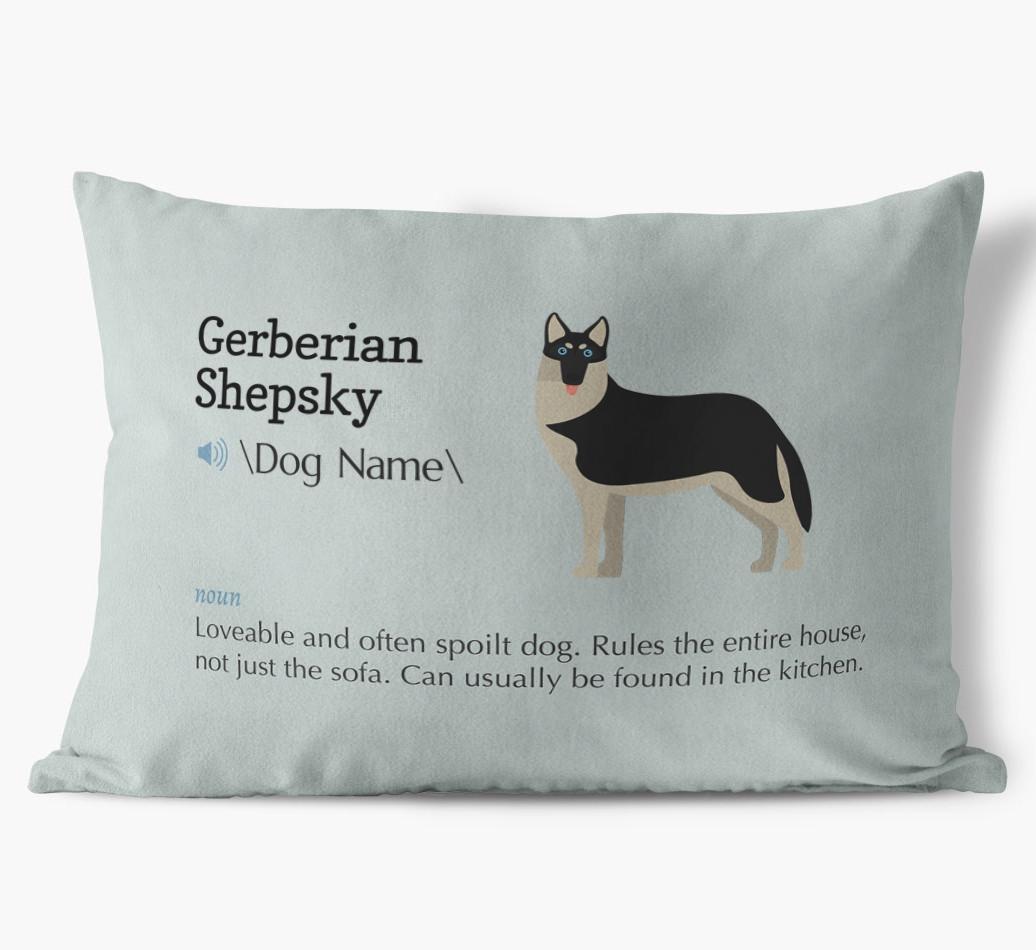 Definition: Personalized {breedFullName} Soft Touch Pillow