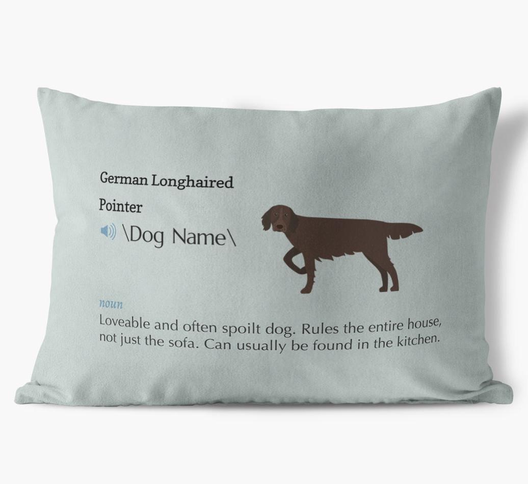 Definition: Personalized {breedFullName} Soft Touch Pillow