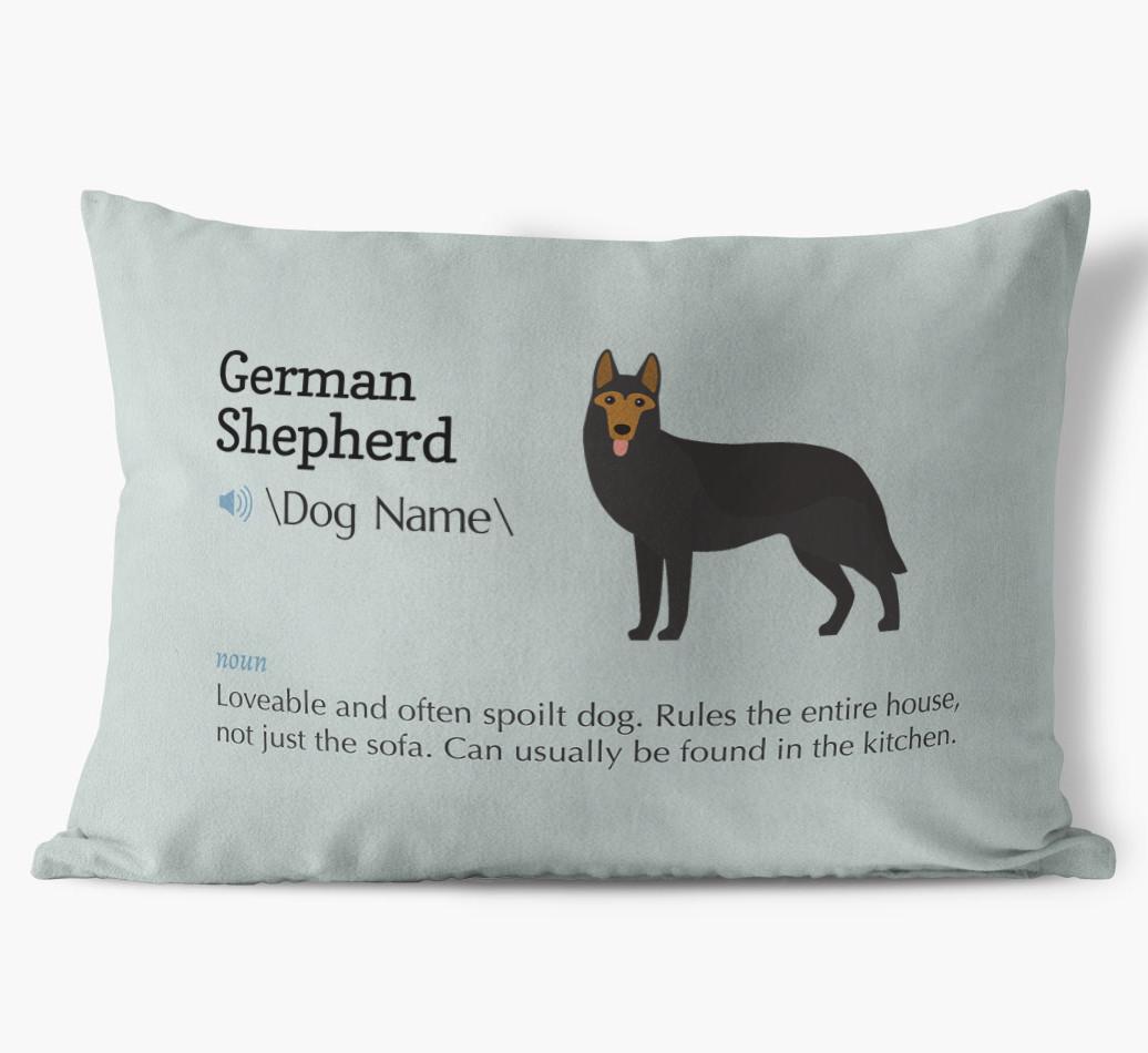 Definition: Personalized {breedFullName} Soft Touch Pillow