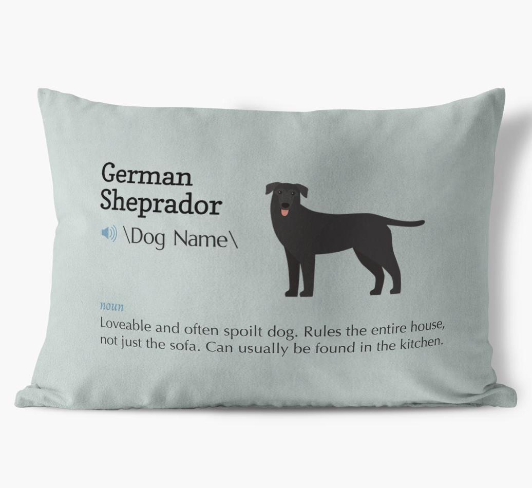 Definition: Personalized {breedFullName} Soft Touch Pillow