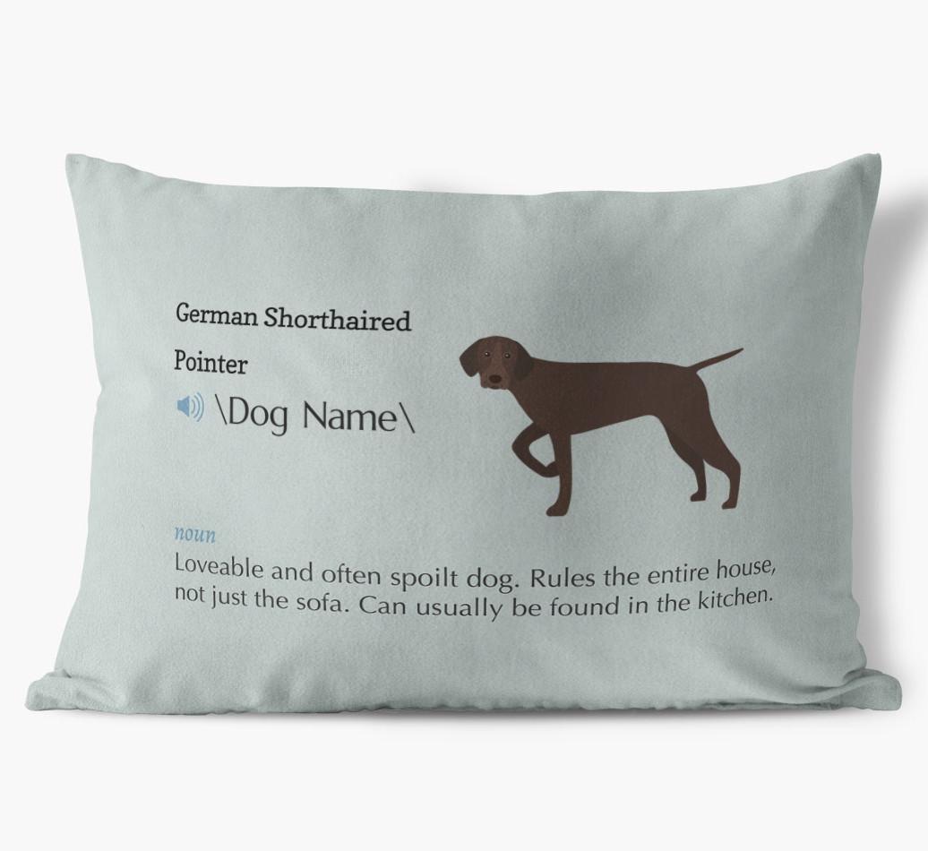 Definition: Personalized {breedFullName} Soft Touch Pillow