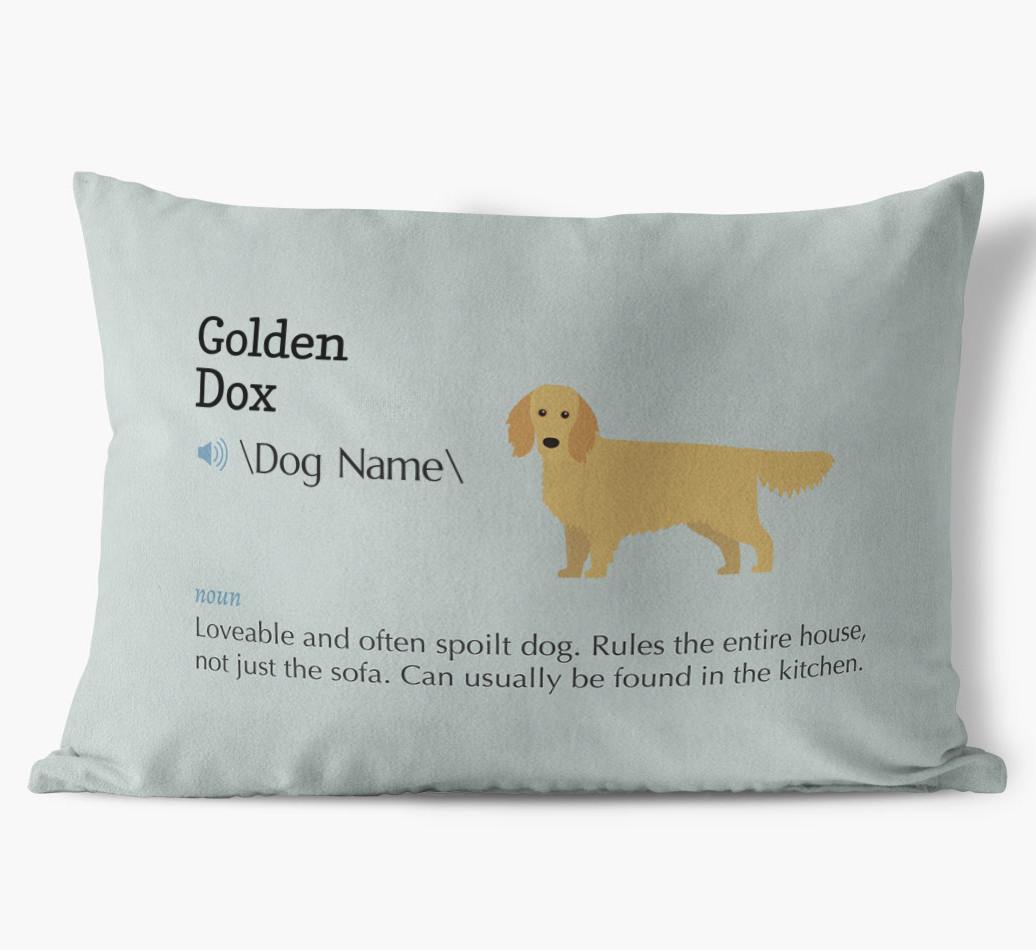 Definition: Personalized {breedFullName} Soft Touch Pillow