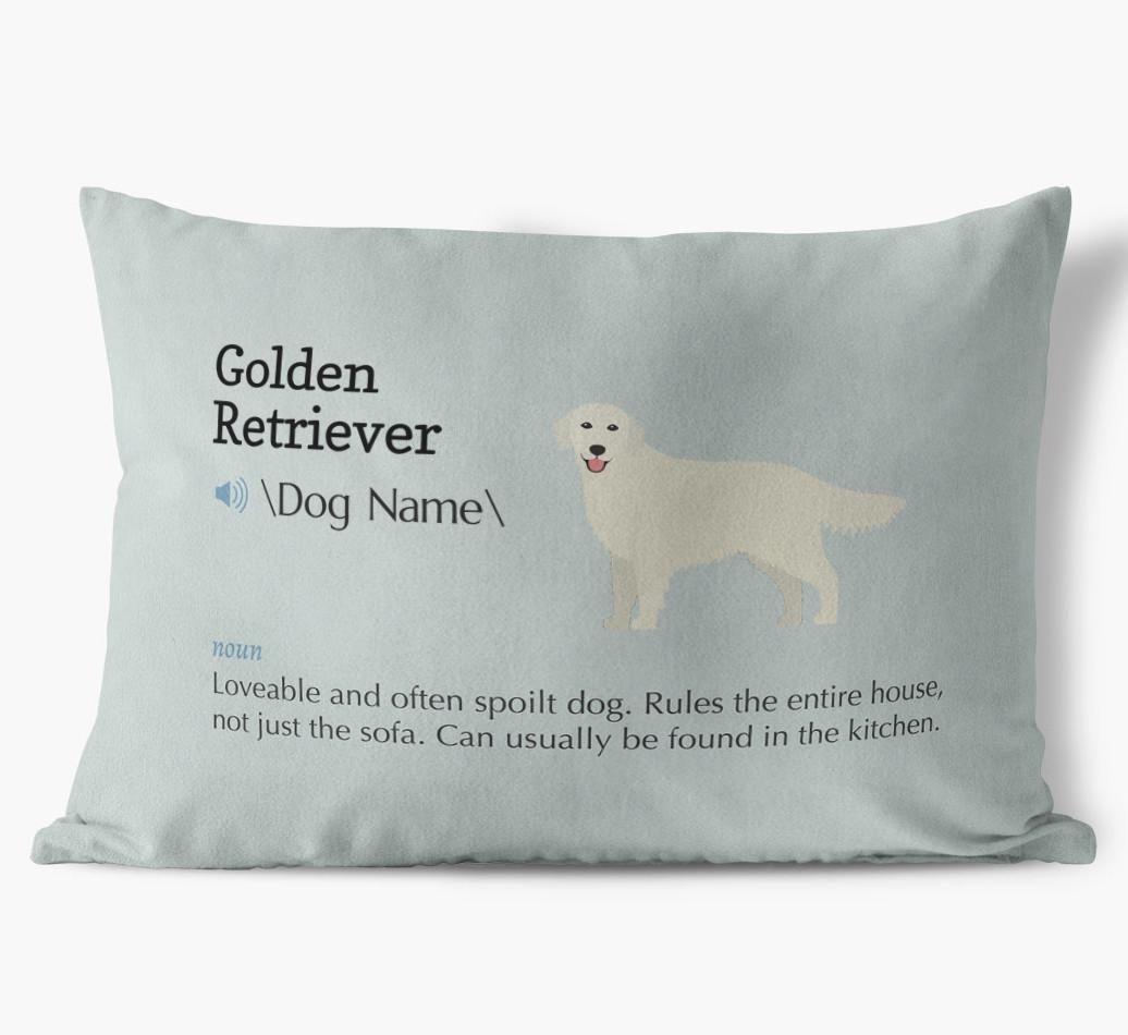 Definition: Personalized {breedFullName} Soft Touch Pillow