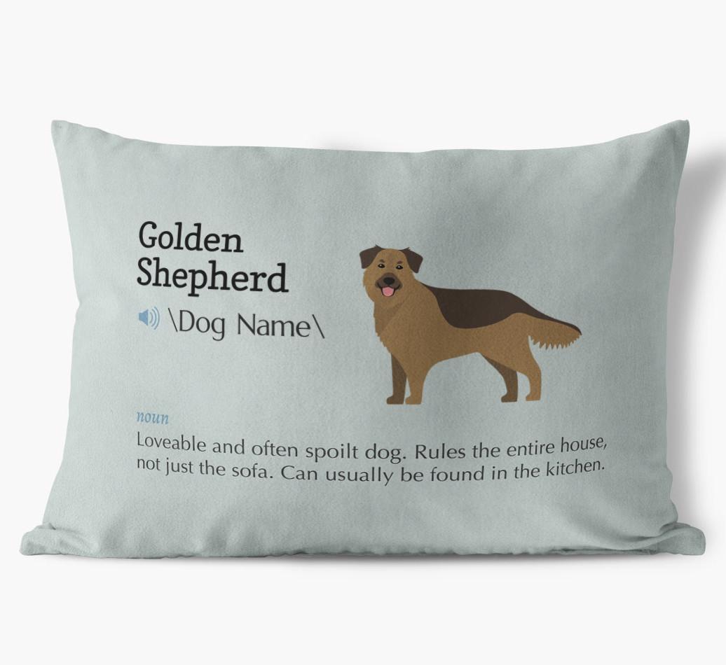 Definition: Personalized {breedFullName} Soft Touch Pillow