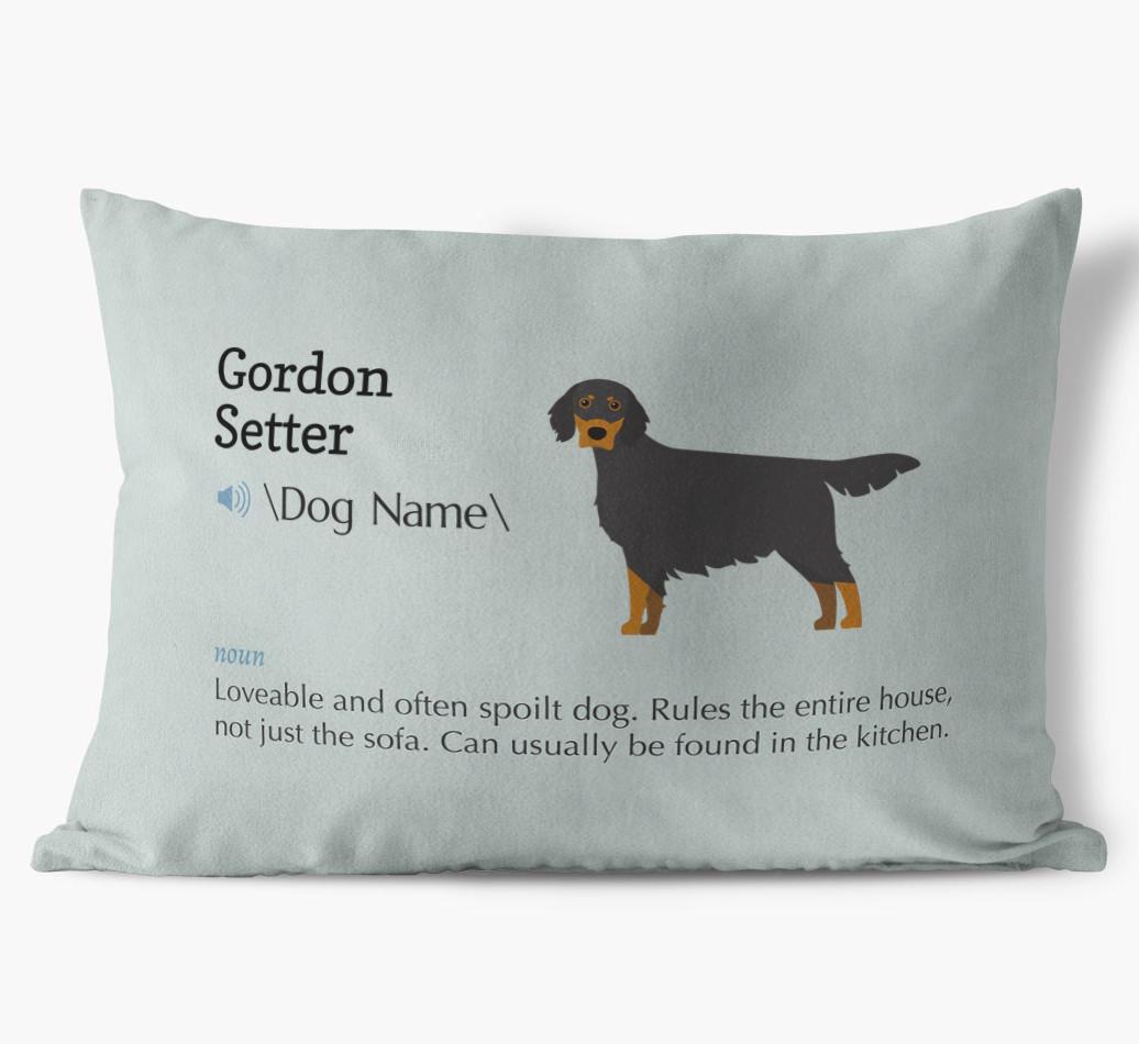 Definition: Personalized {breedFullName} Soft Touch Pillow