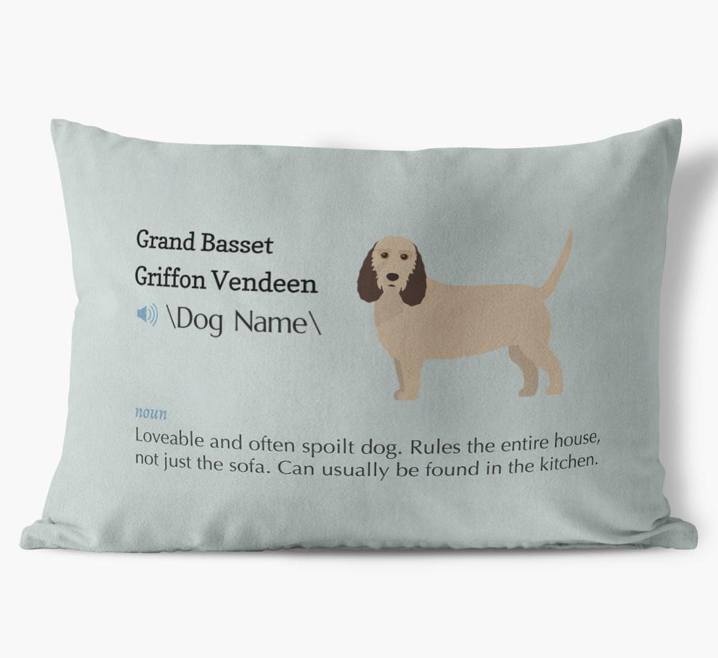 Definition: Personalized {breedFullName} Soft Touch Pillow