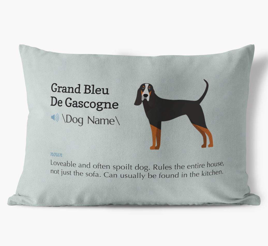 Definition: Personalized {breedFullName} Soft Touch Pillow