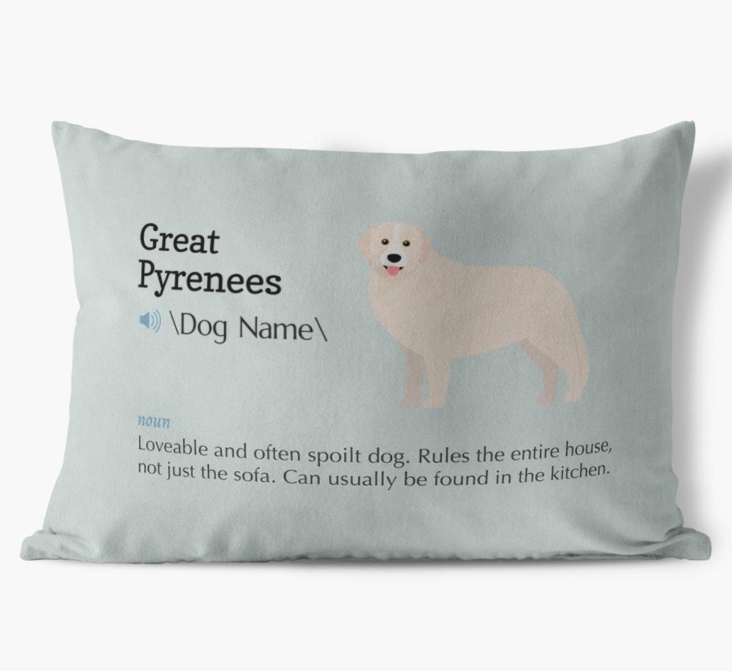 Definition: Personalized {breedFullName} Soft Touch Pillow