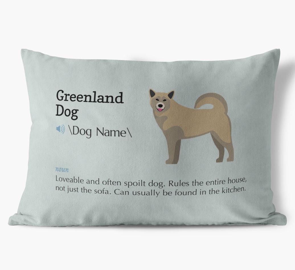 Definition: Personalized {breedFullName} Soft Touch Pillow