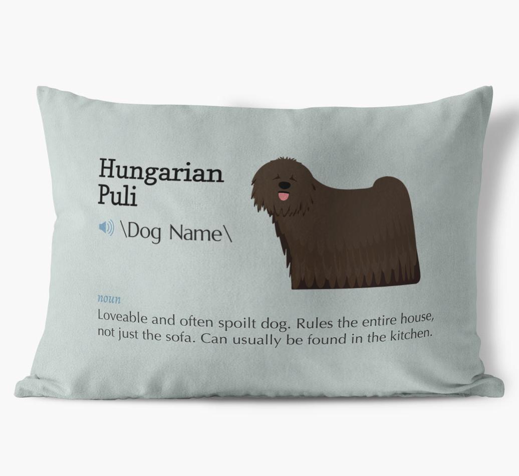 Definition: Personalized {breedFullName} Soft Touch Pillow