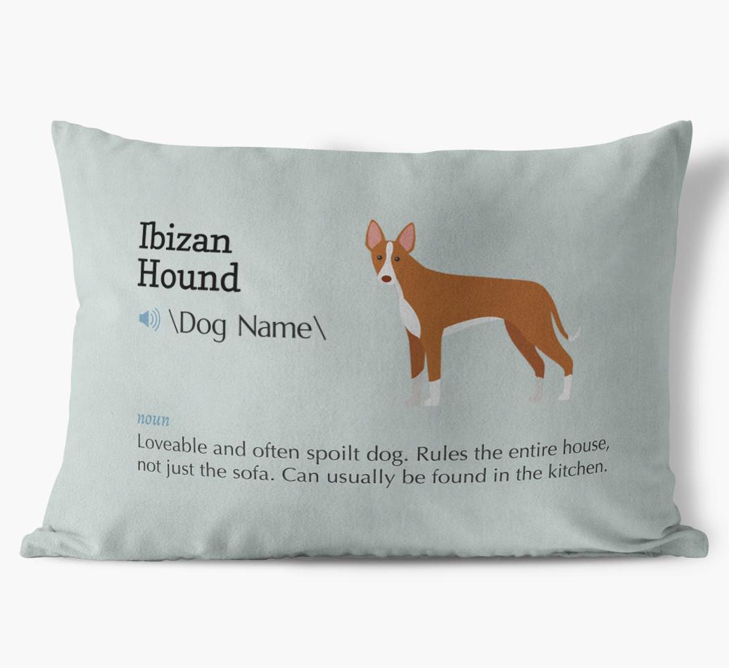 Definition: Personalized {breedFullName} Soft Touch Pillow