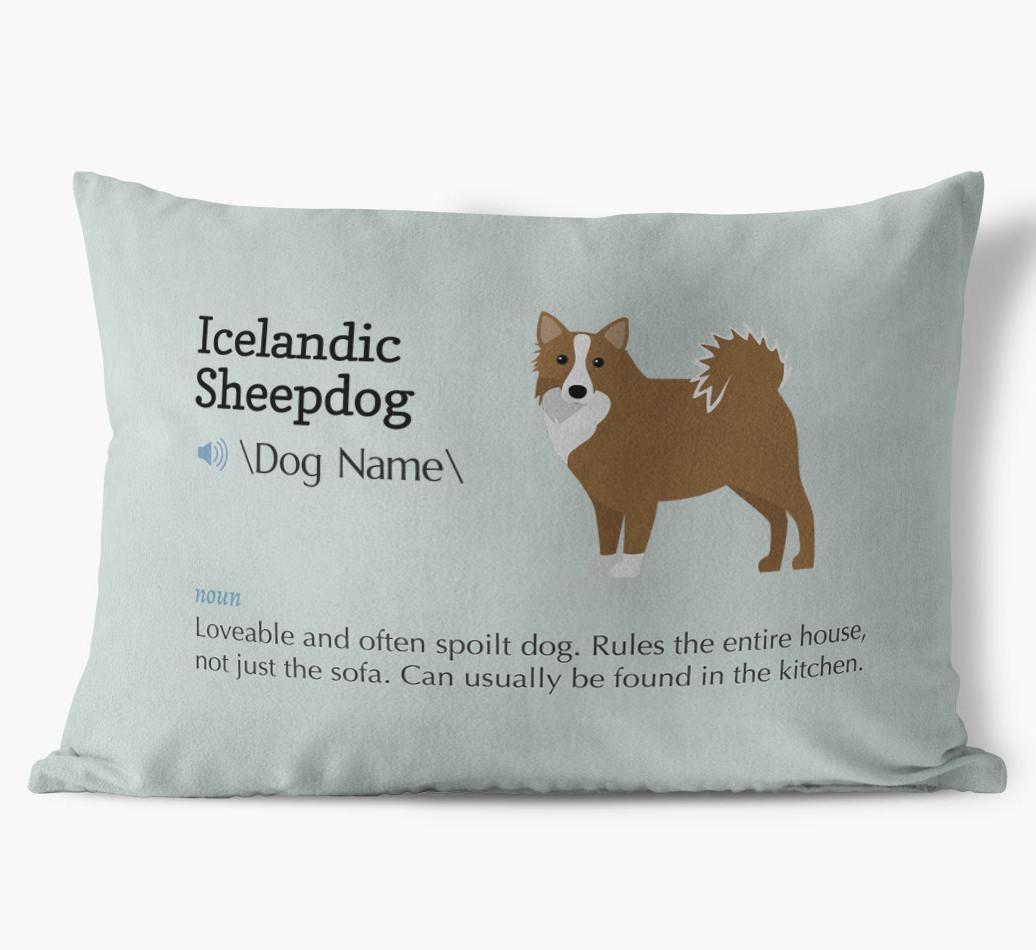 Definition: Personalized {breedFullName} Soft Touch Pillow