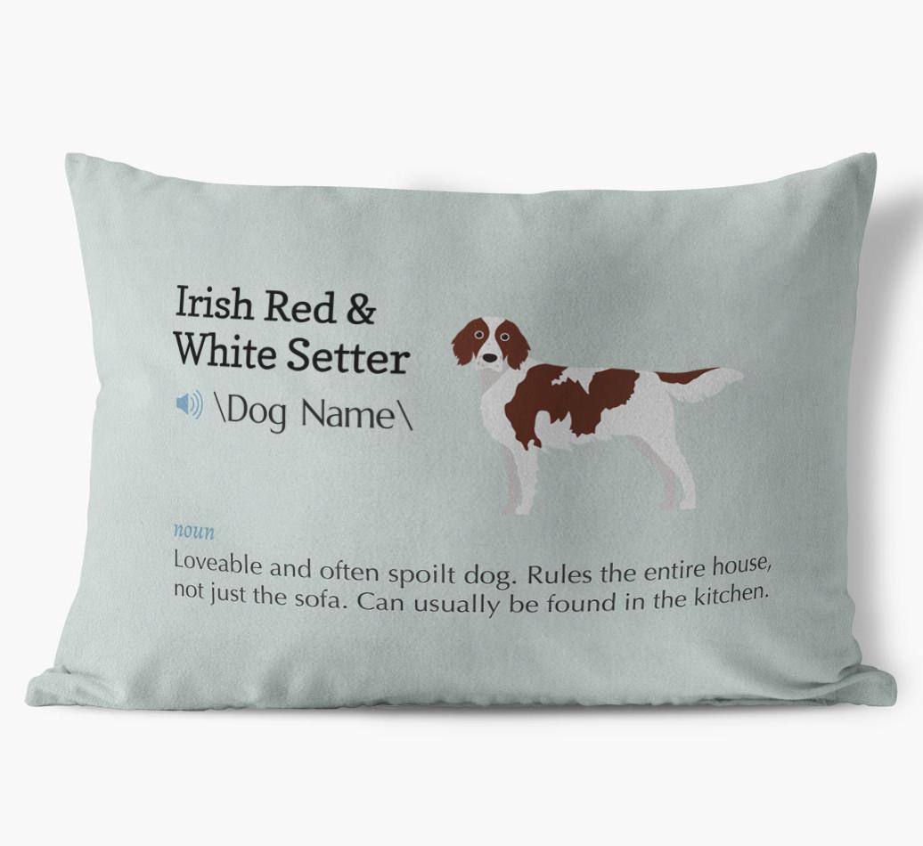 Definition: Personalized {breedFullName} Soft Touch Pillow