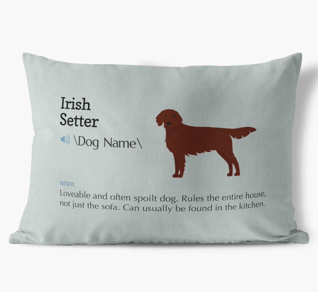 Definition: Personalized {breedFullName} Soft Touch Pillow