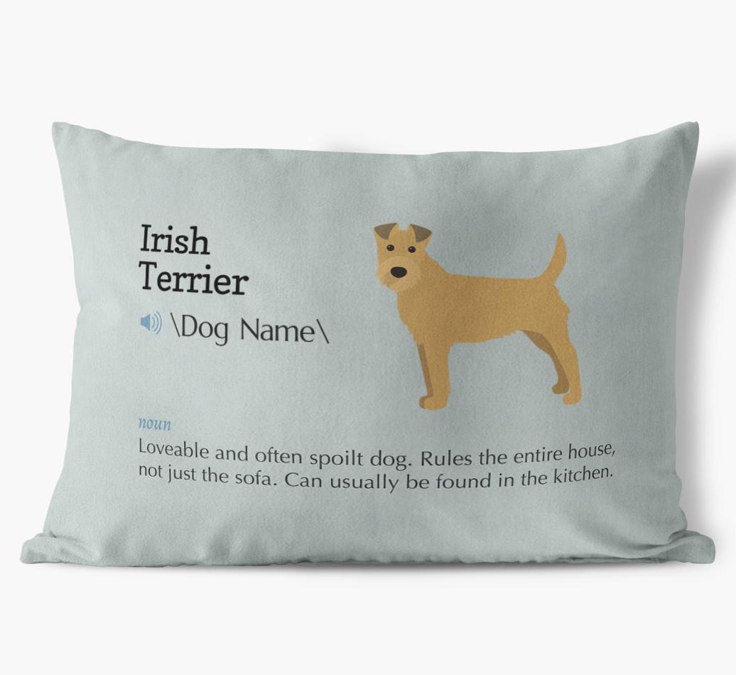 Definition: Personalized {breedFullName} Soft Touch Pillow