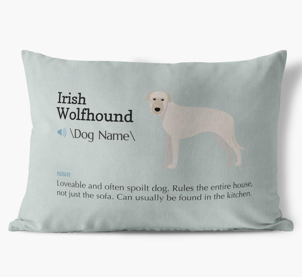 Definition: Personalized {breedFullName} Soft Touch Pillow