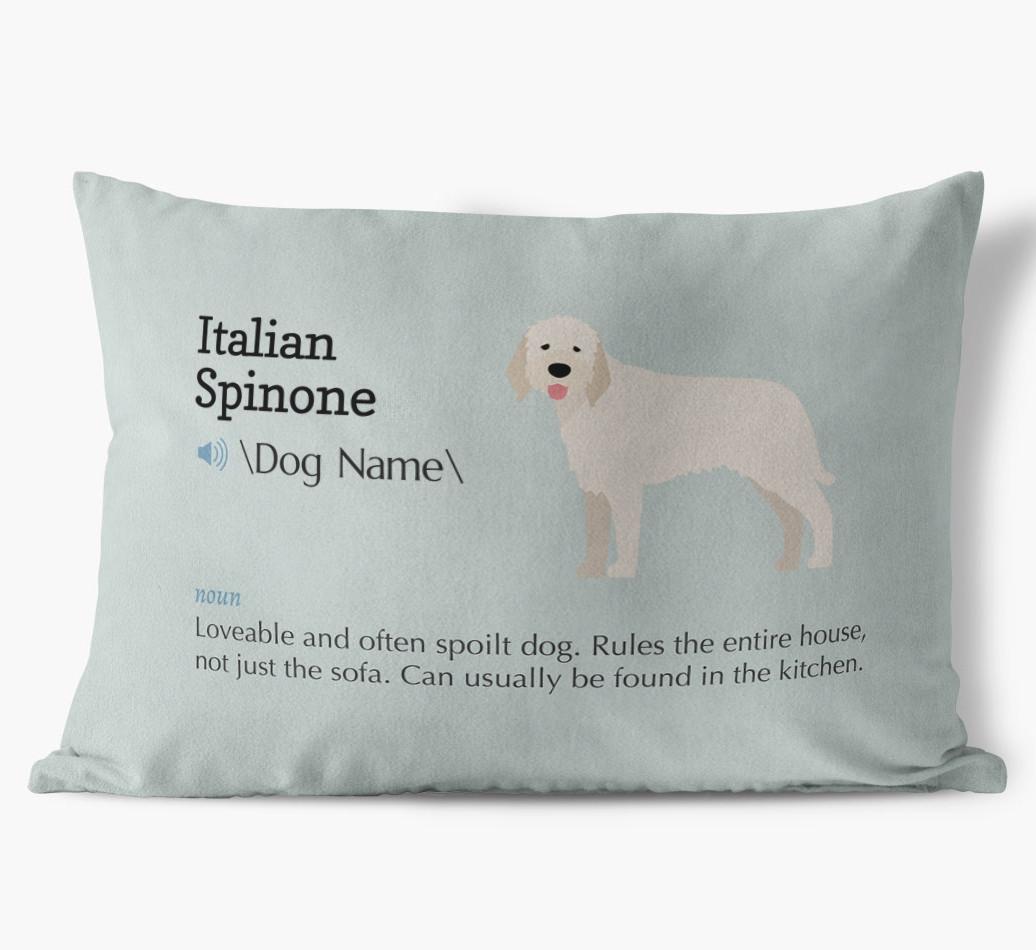 Definition: Personalized {breedFullName} Soft Touch Pillow