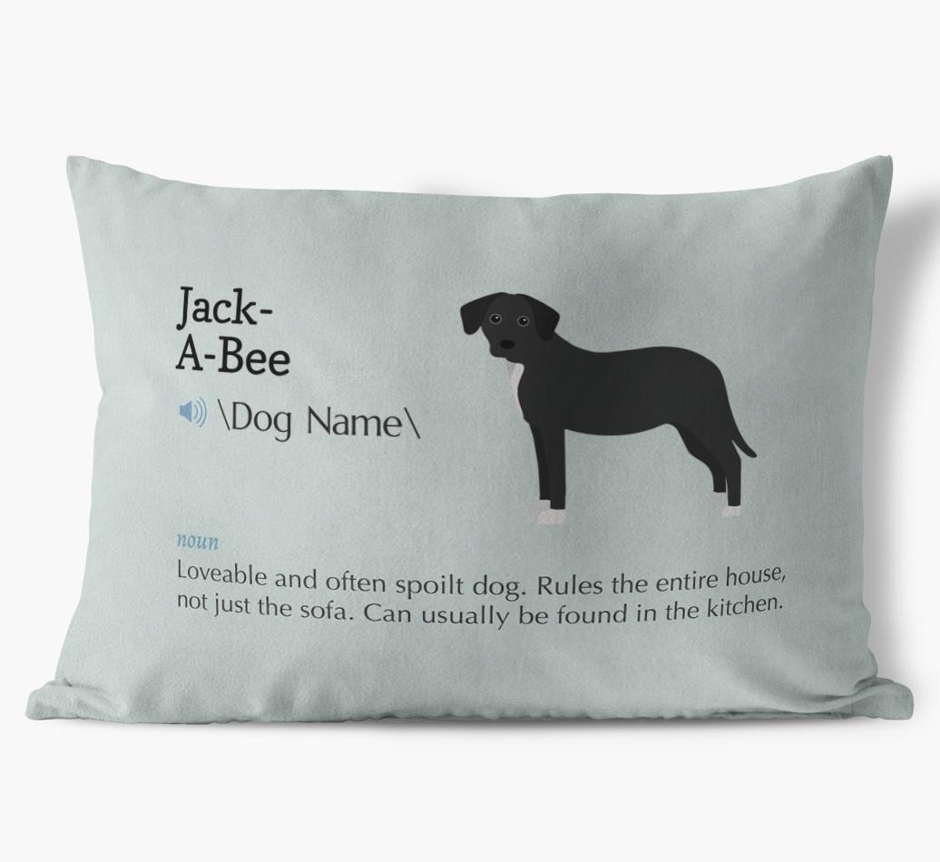 Definition: Personalized {breedFullName} Soft Touch Pillow