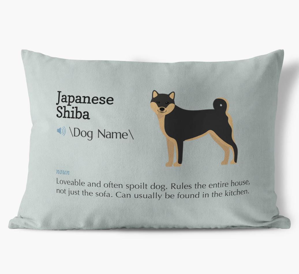 Definition: Personalized {breedFullName} Soft Touch Pillow