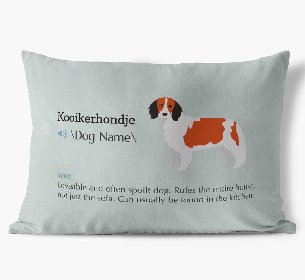 Definition: Personalized {breedFullName} Soft Touch Pillow