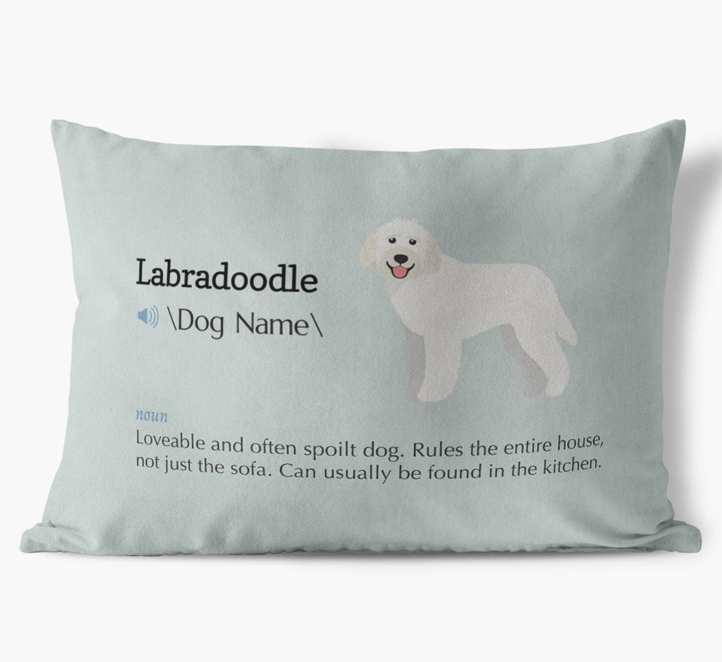 Definition: Personalized {breedFullName} Soft Touch Pillow