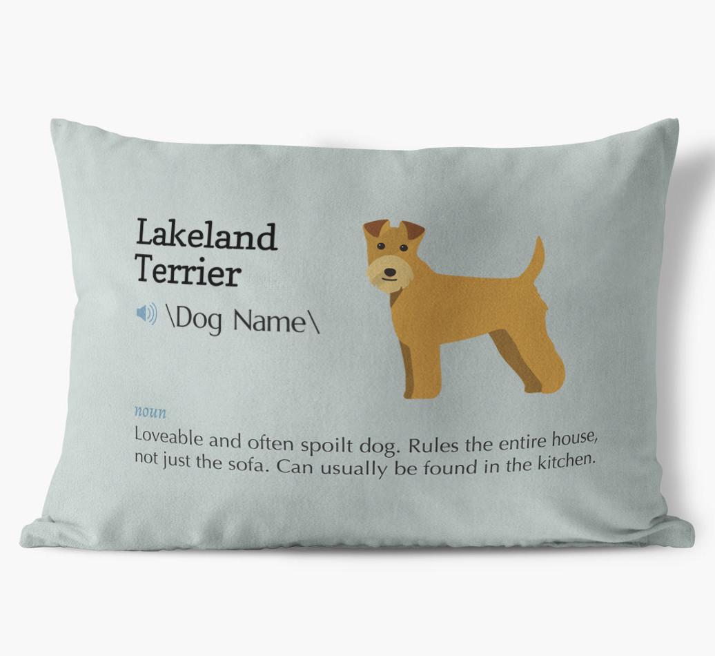 Definition: Personalized {breedFullName} Soft Touch Pillow