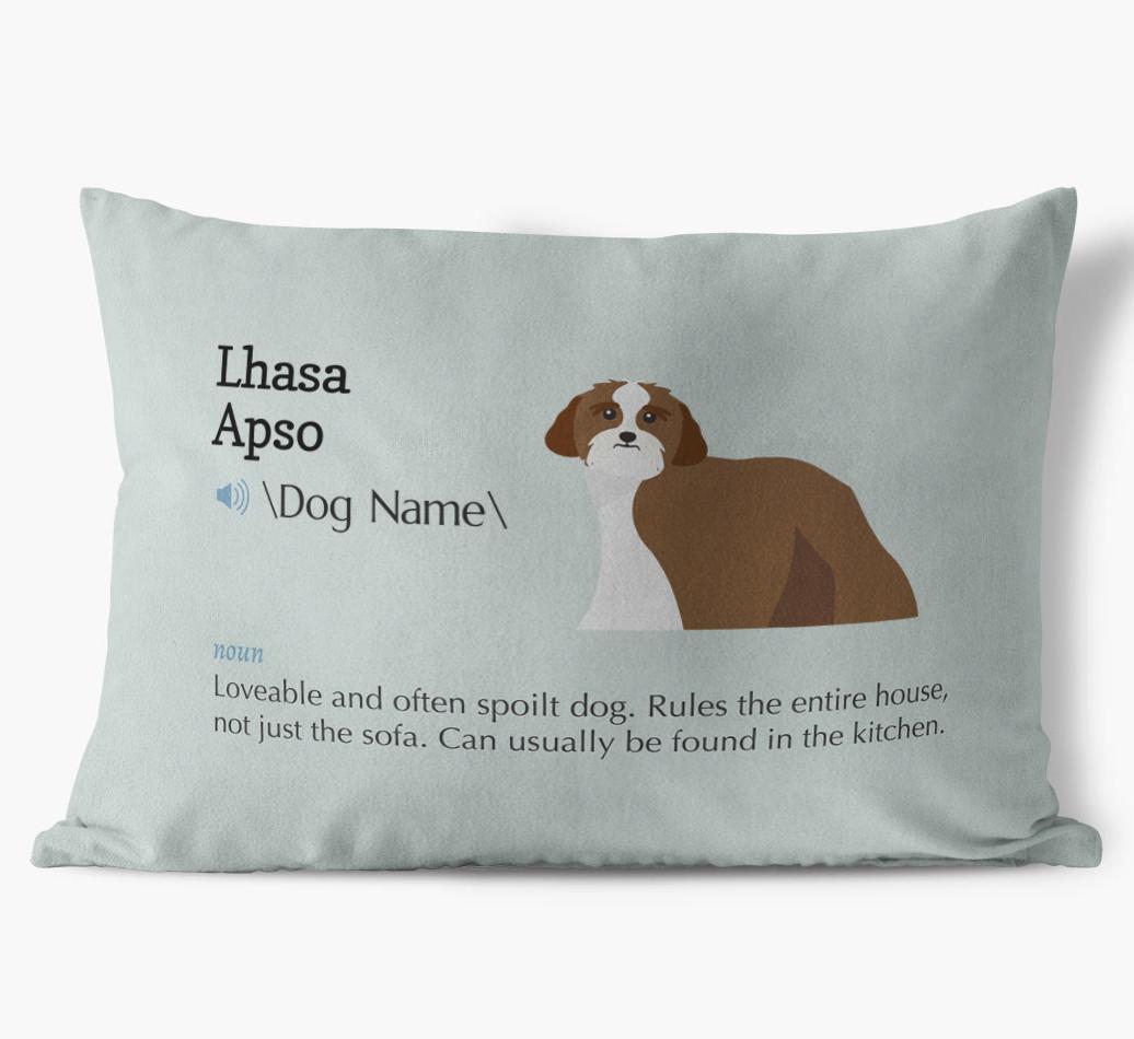 Definition: Personalized {breedFullName} Soft Touch Pillow