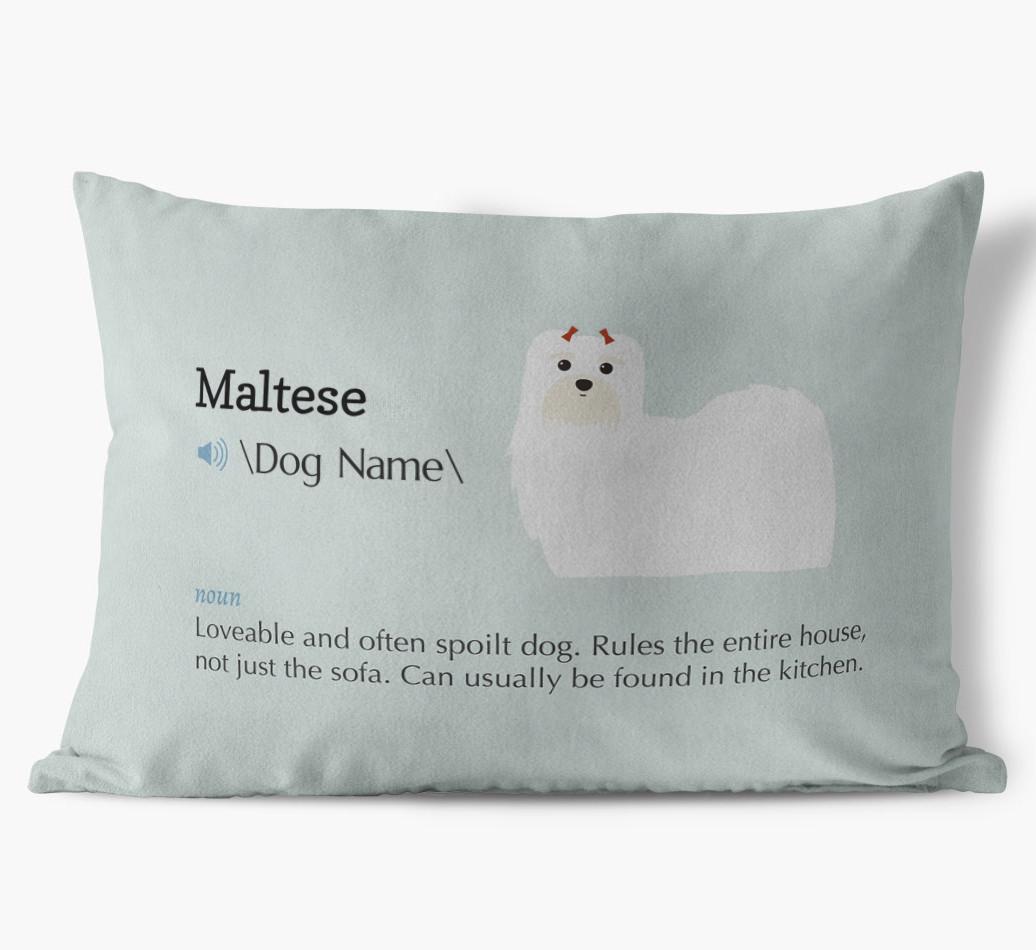 Definition: Personalized {breedFullName} Soft Touch Pillow